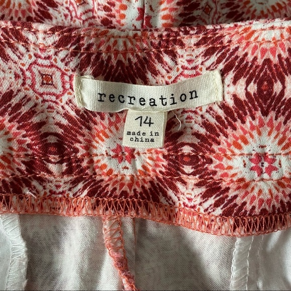 Recreation casual cotton shorts red pink 14 - Picture 6 of 10